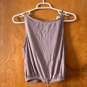 Silence + Noise Purple Crop Tank Top